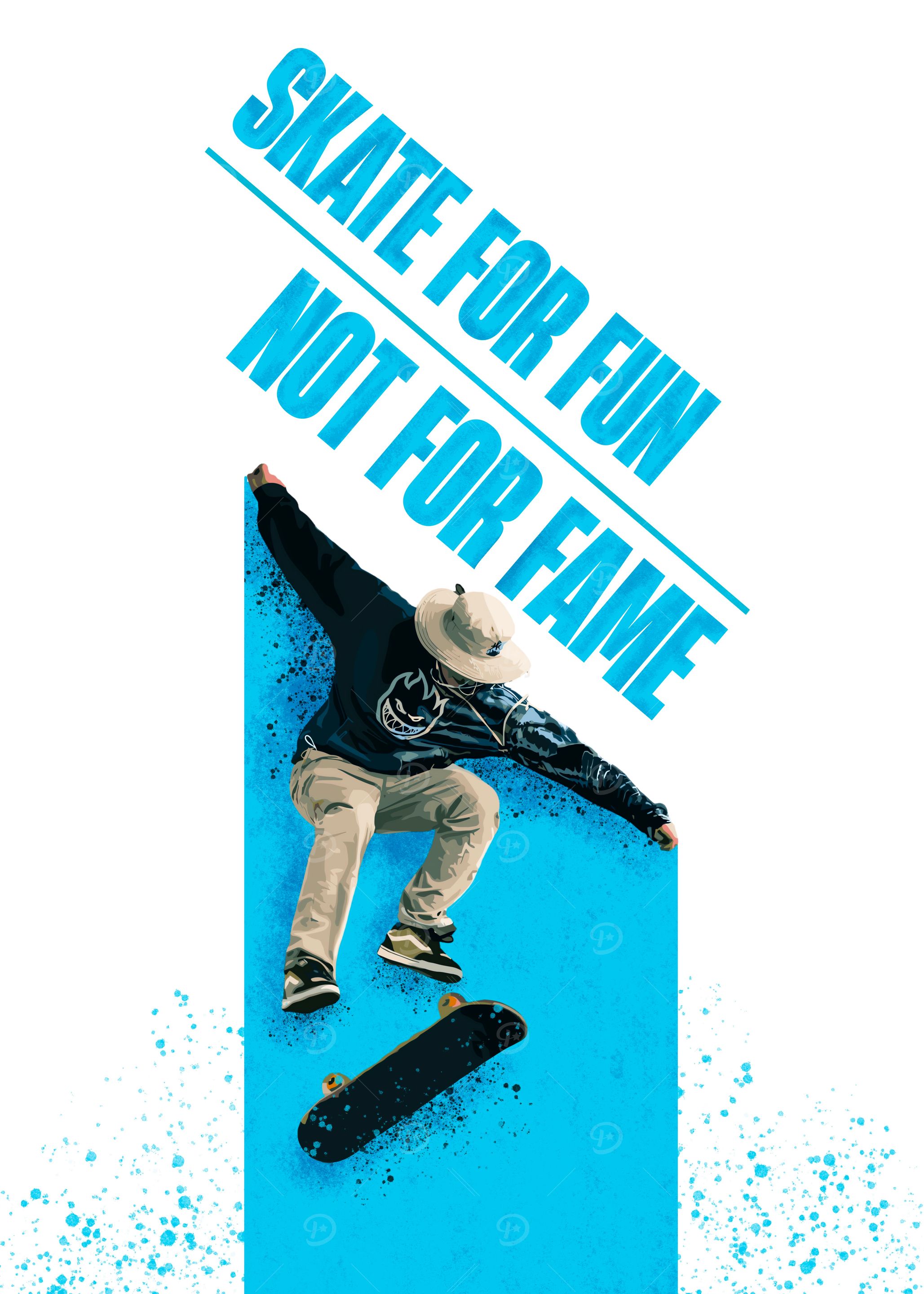 Skateboarding Graphic Motivation