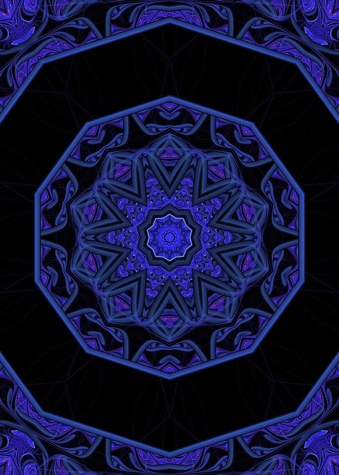 Blueberry Mosaic Mandala
