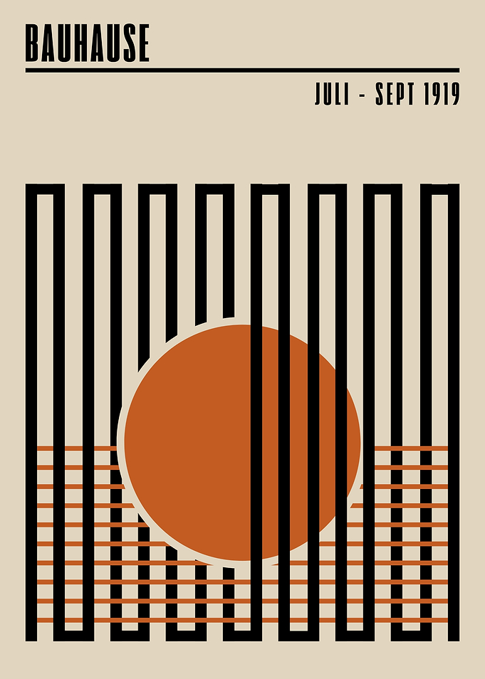 Bauhaus Geometric Print