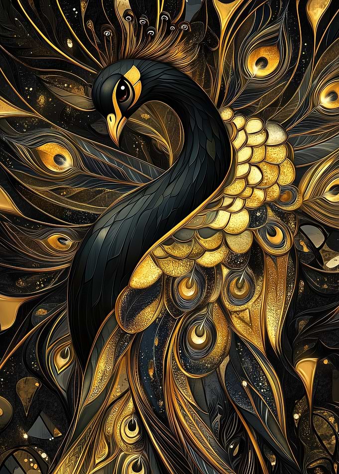 Kintsugi Peacock