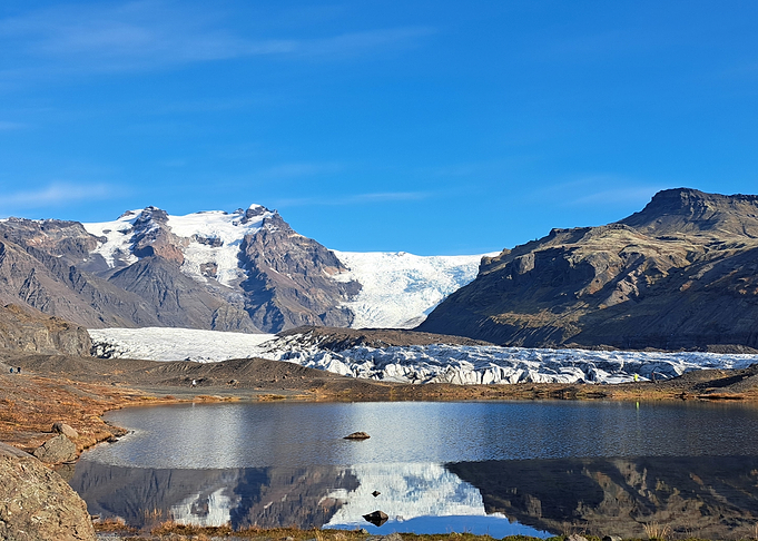 Icelandic Glacier Lake Landscape
