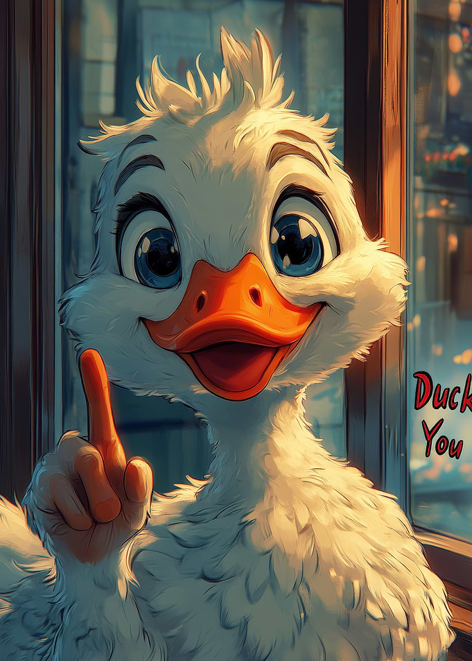 Cute Duck Illustration