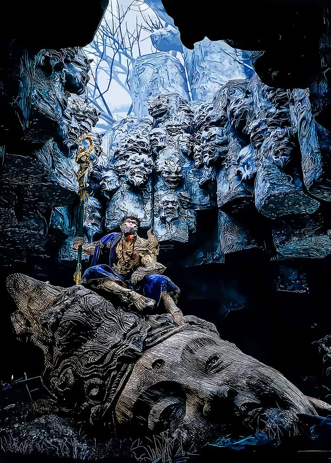 Monk on Stone Beast