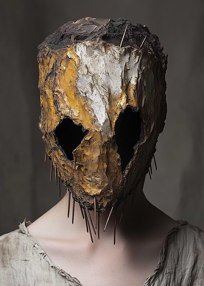 Disturbing Mask with Nails