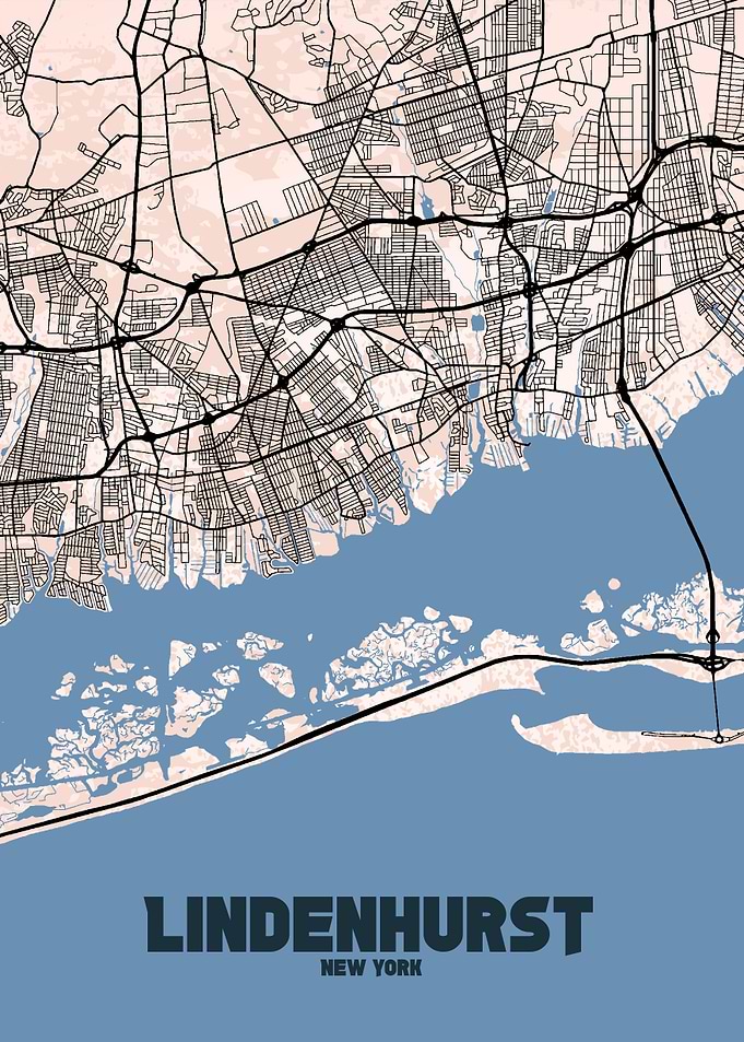 Lindenhurst, New York Map