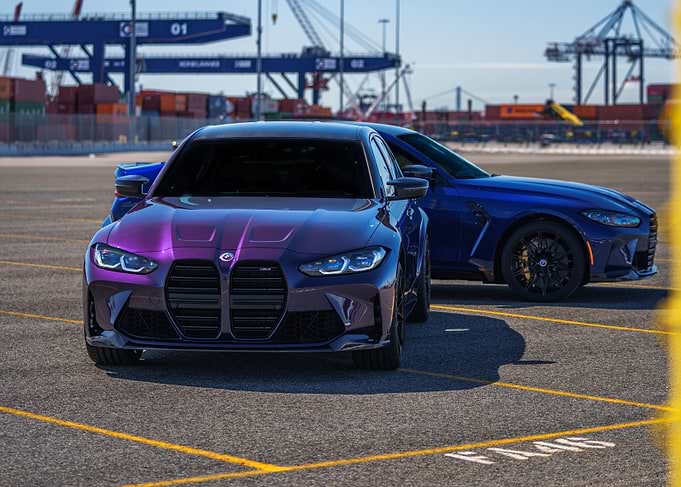 Purple BMW M4