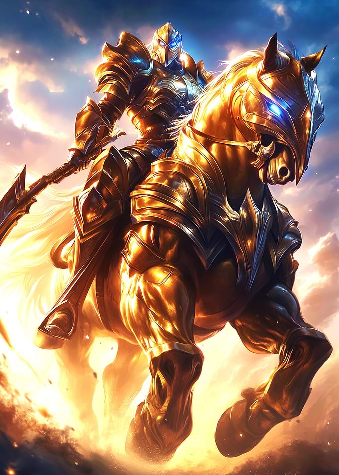 Golden Paladin in The Battle