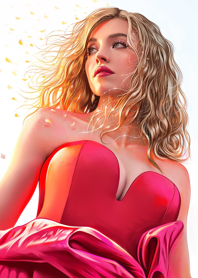 Sydney Sweeney Red Dress