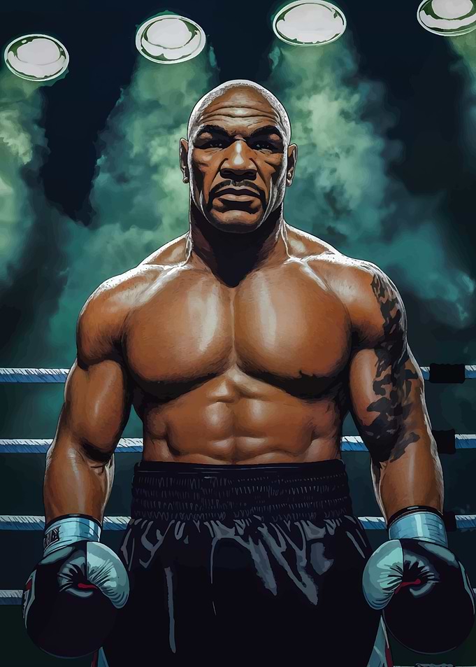 Mike Tyson Boxing Artwork