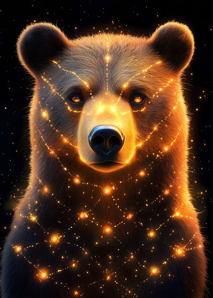 Bear with Glowing Lights Animal