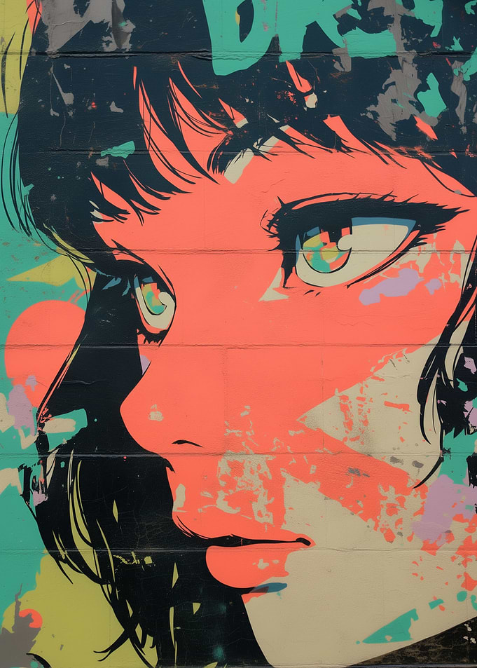 Anime Girl Graffiti