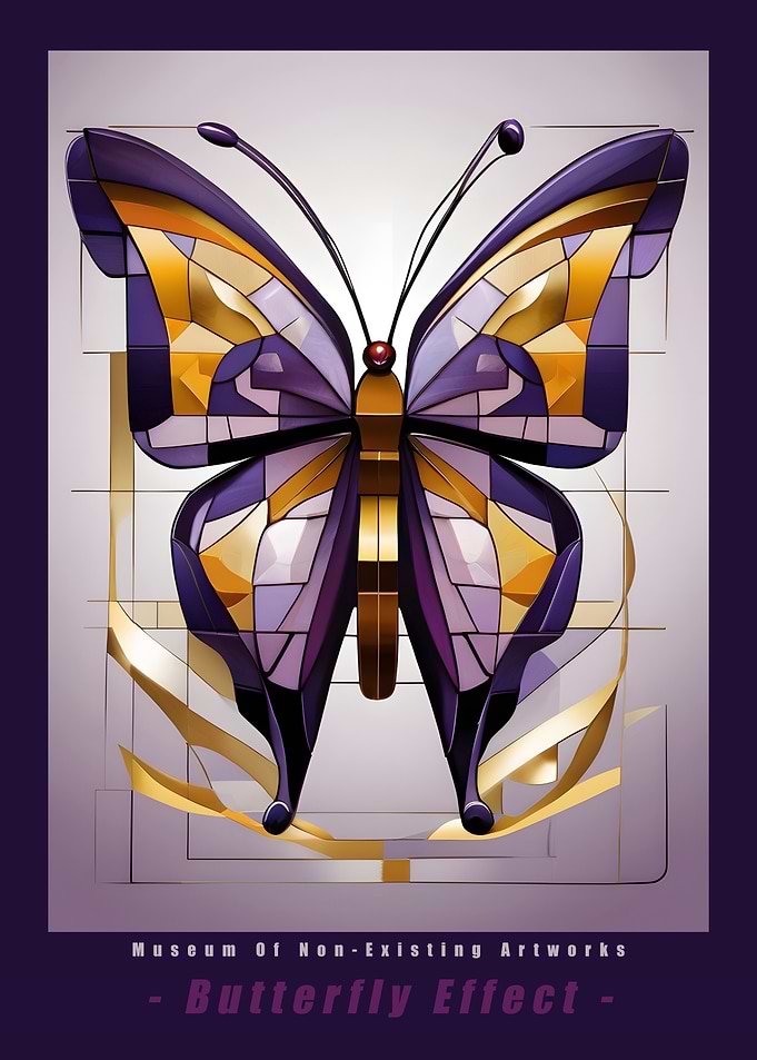 Butterfly Effect In Stained Glass