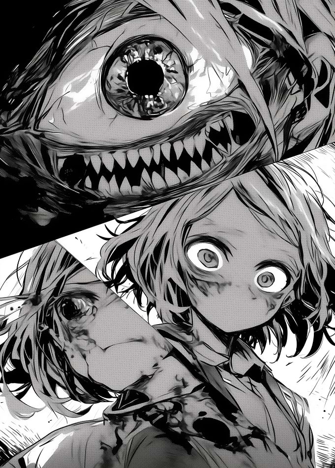 Horror Manga Panel