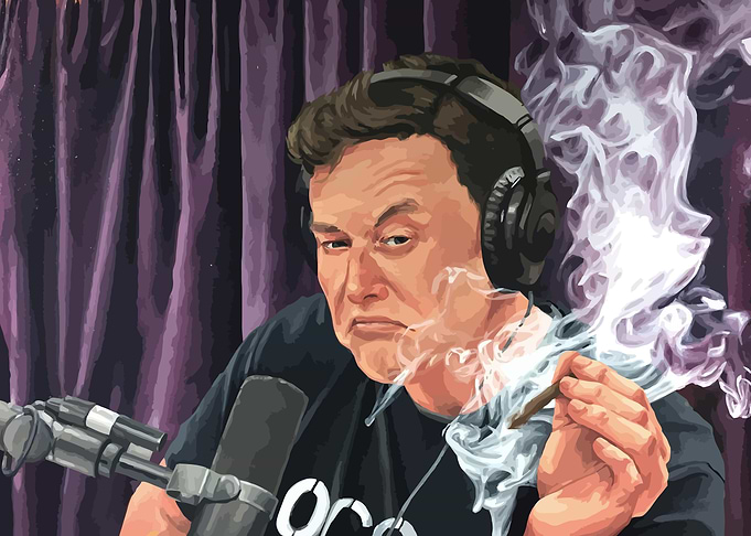 Elon Musk Smoking