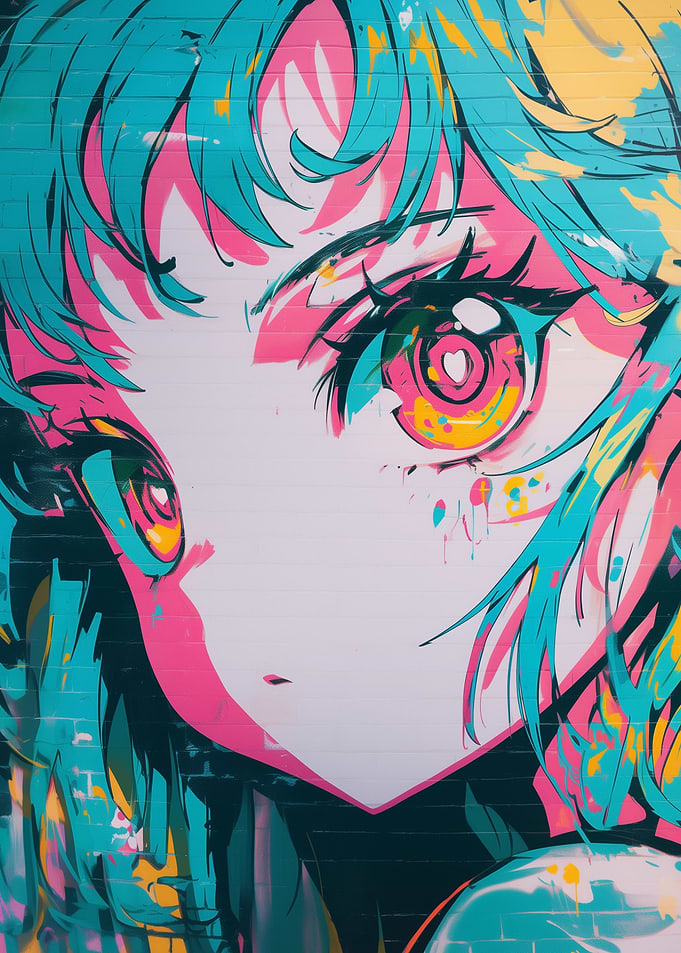 Anime Girl Graffiti