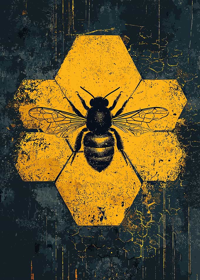 Bee and Honeycomb