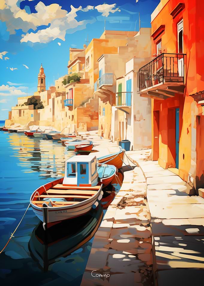 Camino Oil Painting