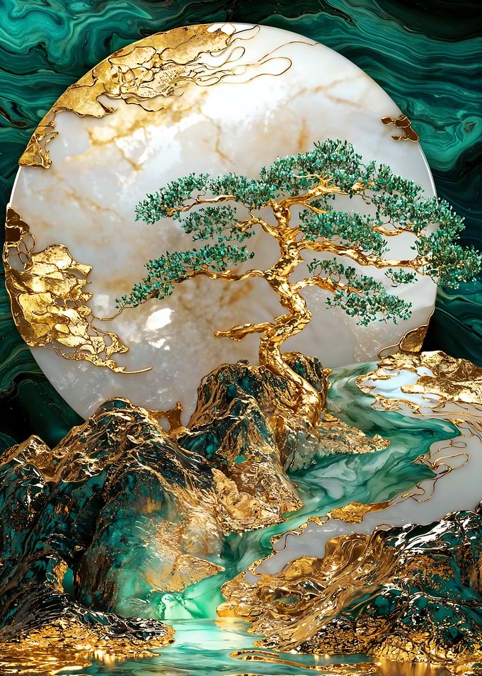Kinstugi Gold Bonsai