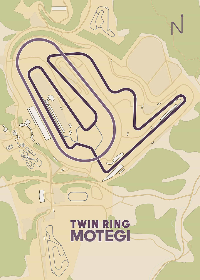 Twin Ring Motegi Race Track Map