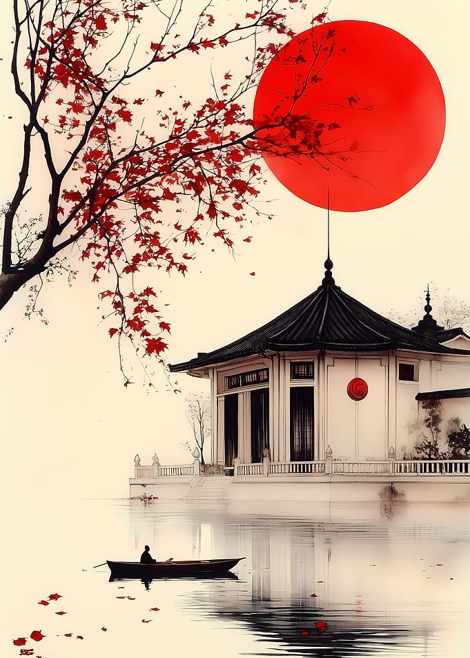 Japanese Garden Painting