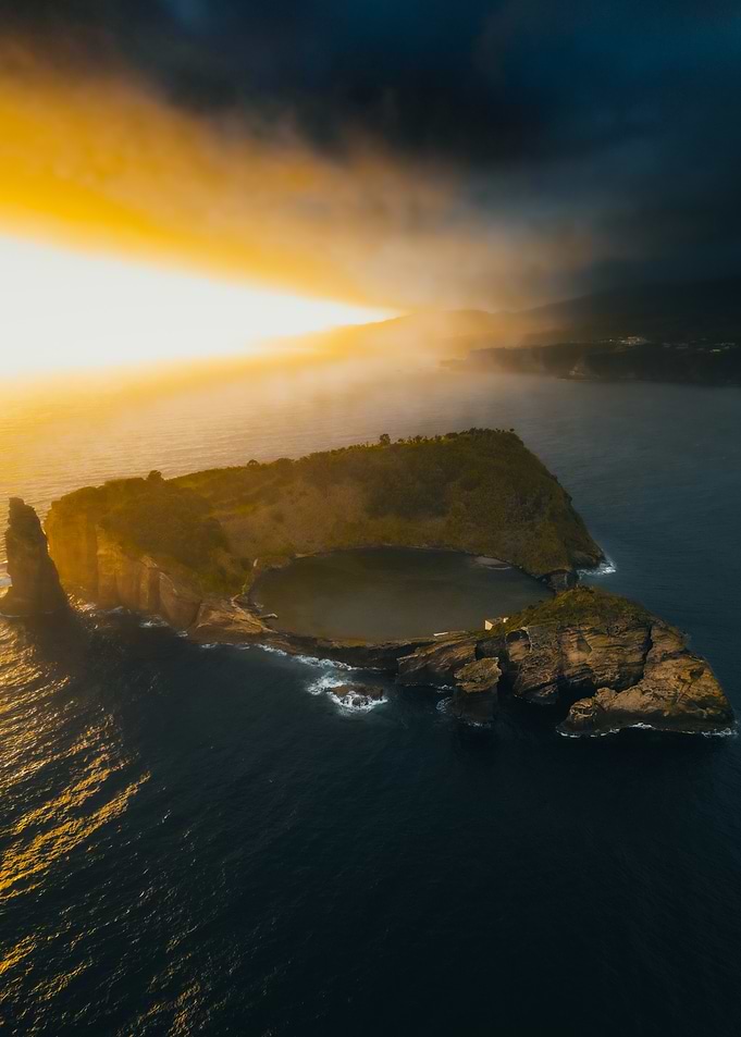 Island at Sunset
