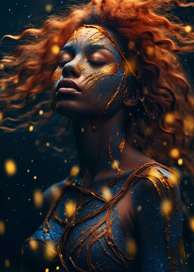 Golden Body Art