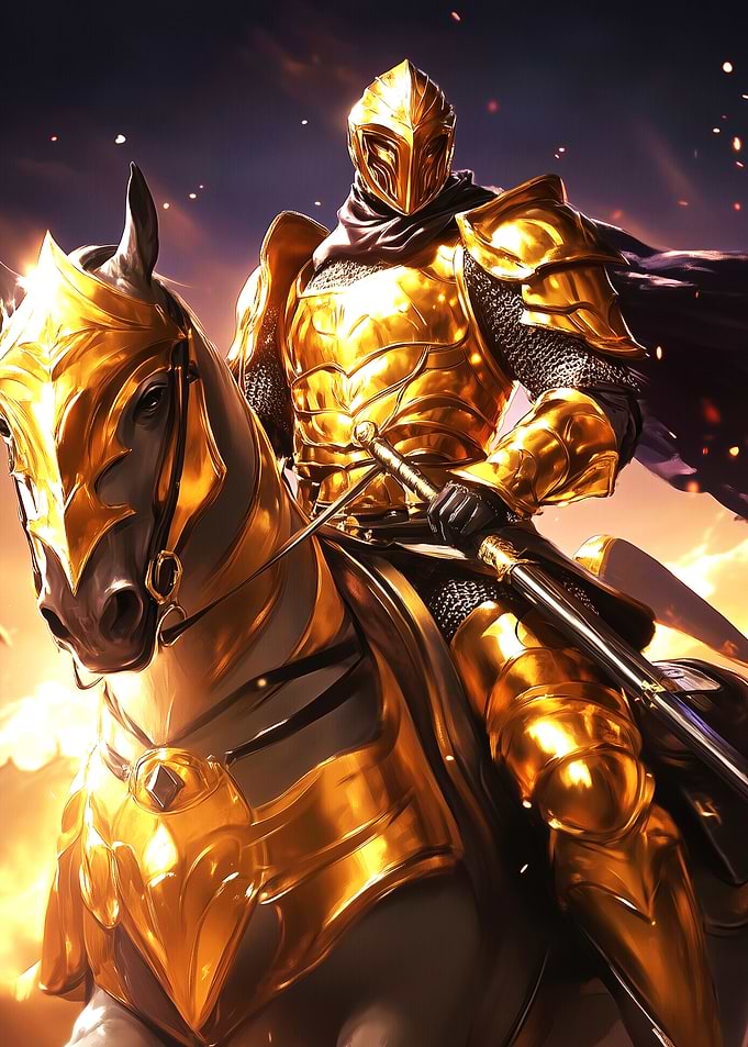 Golden Paladin in The Battle
