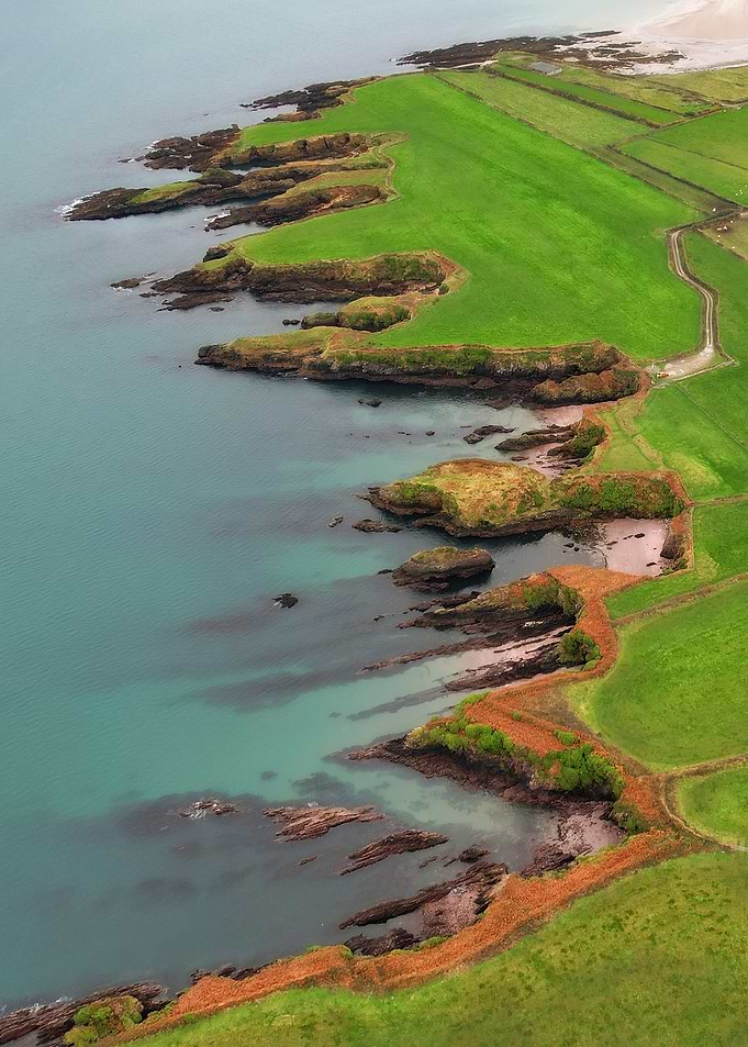 Coastal Landscape Aerial View