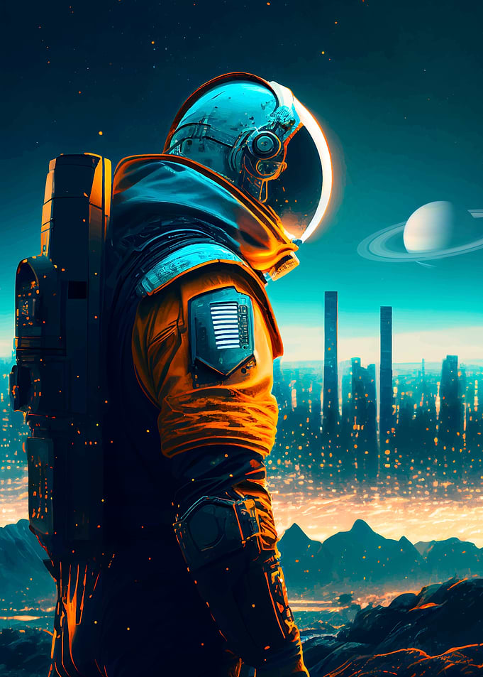 Astronaut in Space City