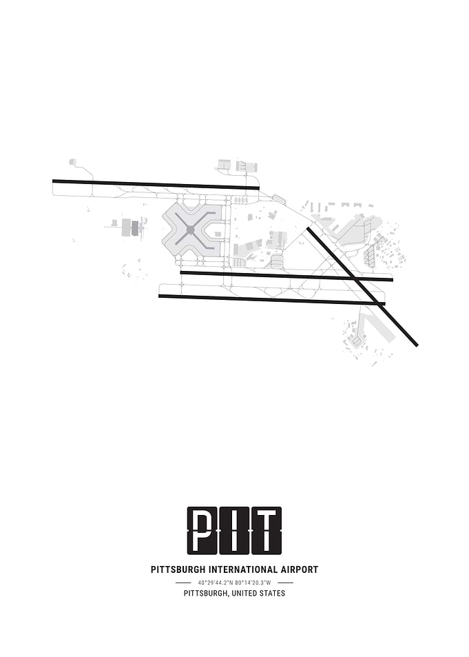 Pittsburgh Airport Layout