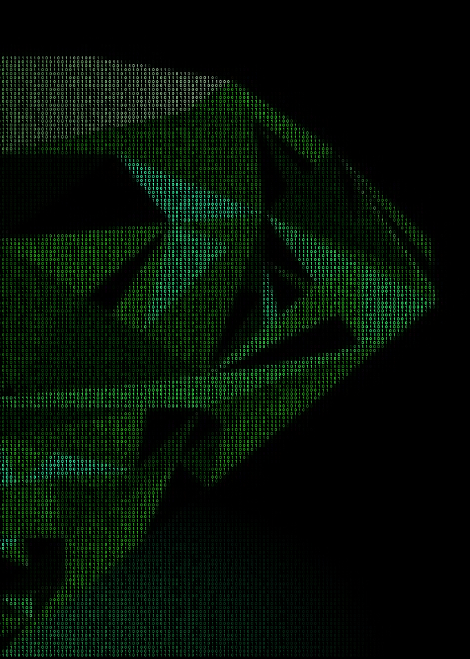 Green Diamond Binary Art