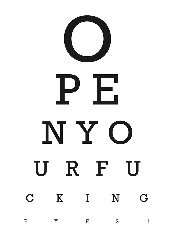 Bathroom Eye Test