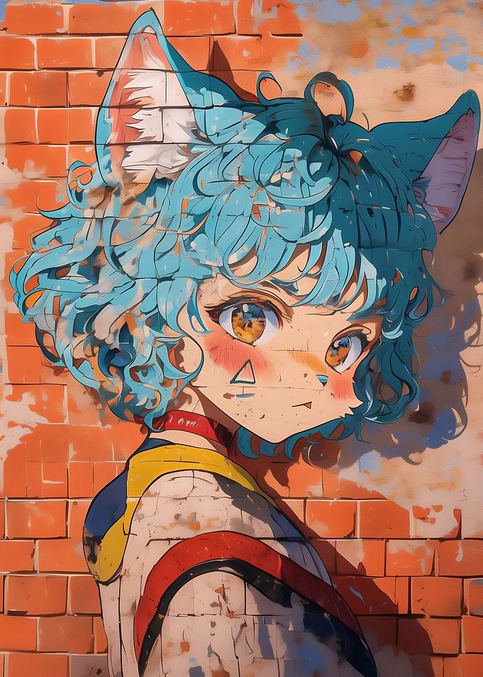 Anime Girl Graffiti