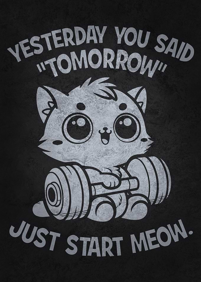 Cat Workout Motivation