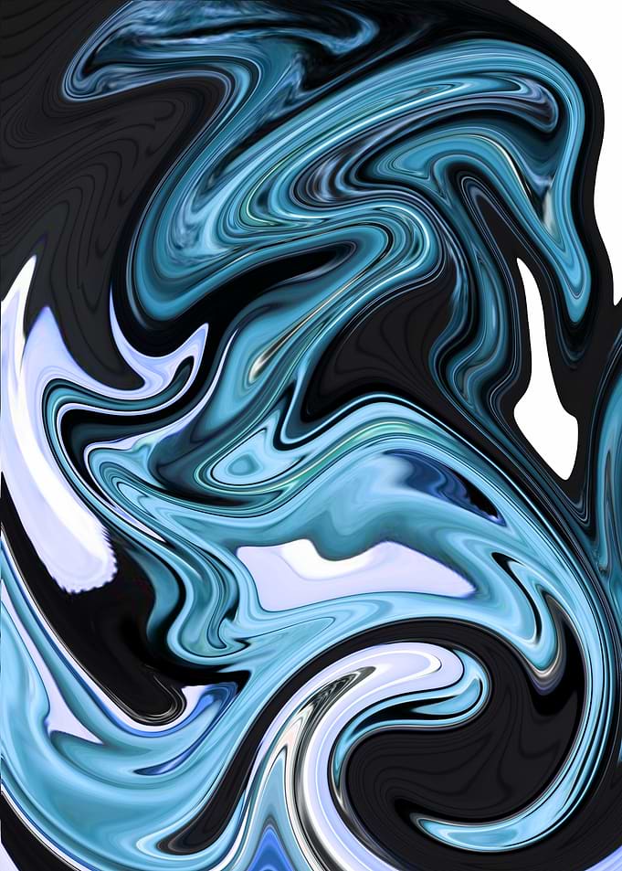 Abstract Blue Swirls