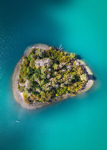 Aerial View of Island