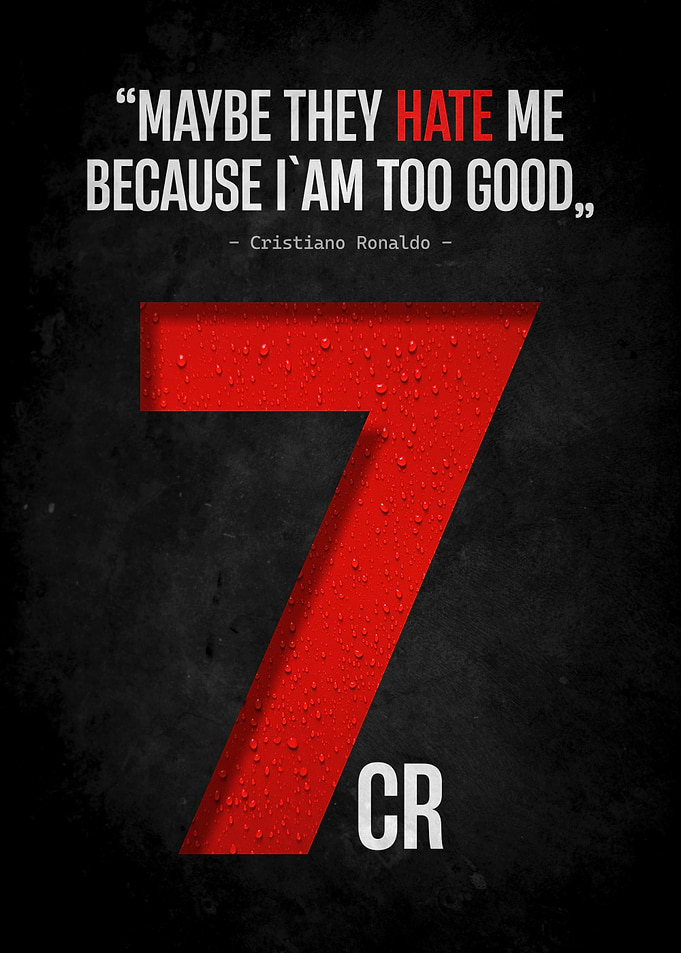 Cristiano Ronaldo Quote Art