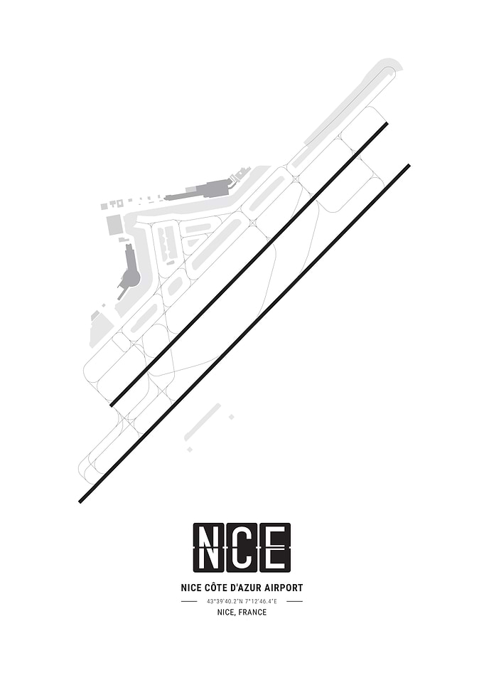 Nice Côte d'Azur Airport Map