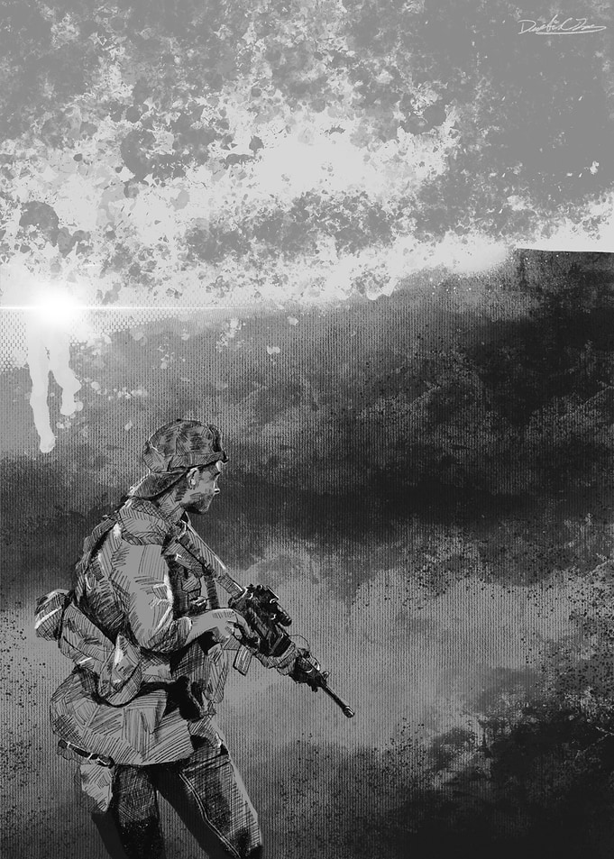 Soldier in Combat