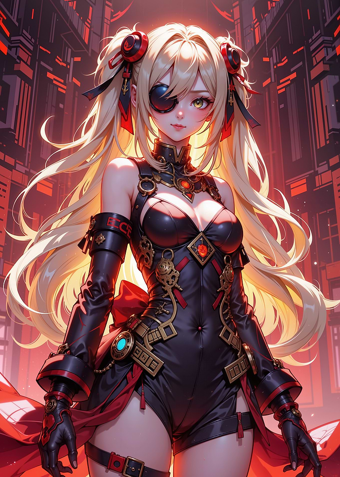 Anime Girl with Eyepatch