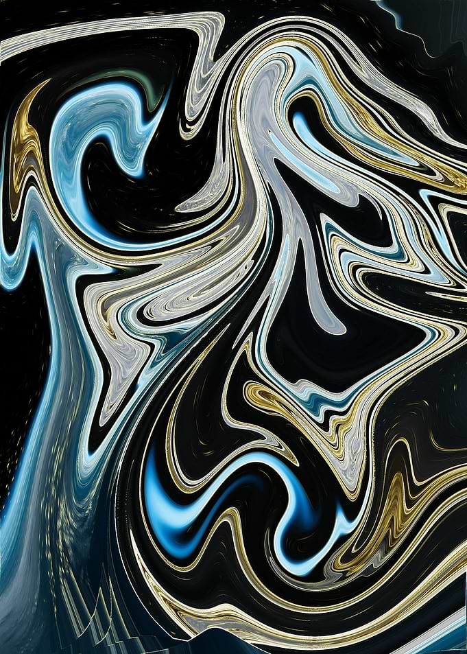 Abstract Marble Swirls