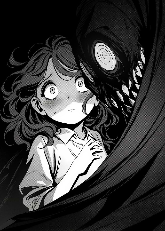 Horror Manga Illustration