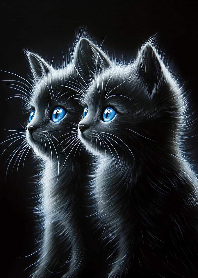 Two Black Kittens