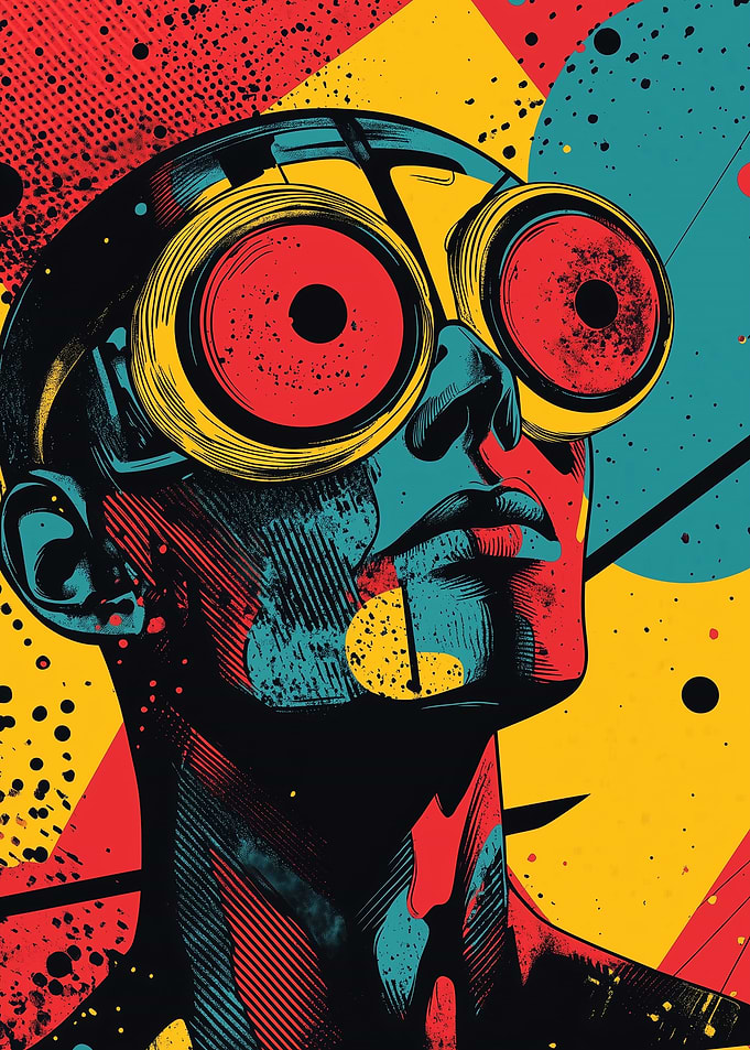 Abstract Pop Art Portrait