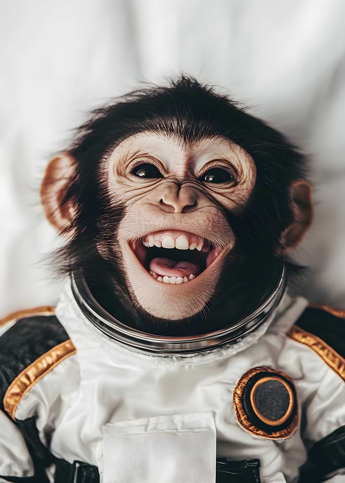 Monkey in an astronaut Art