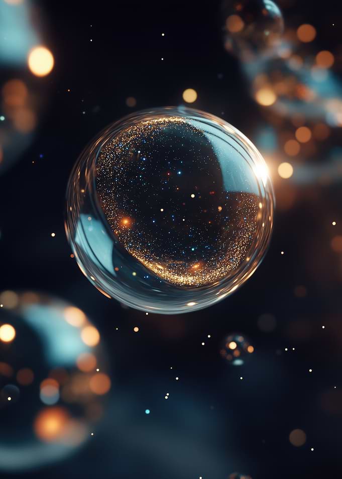 Golden Galaxy Sphere