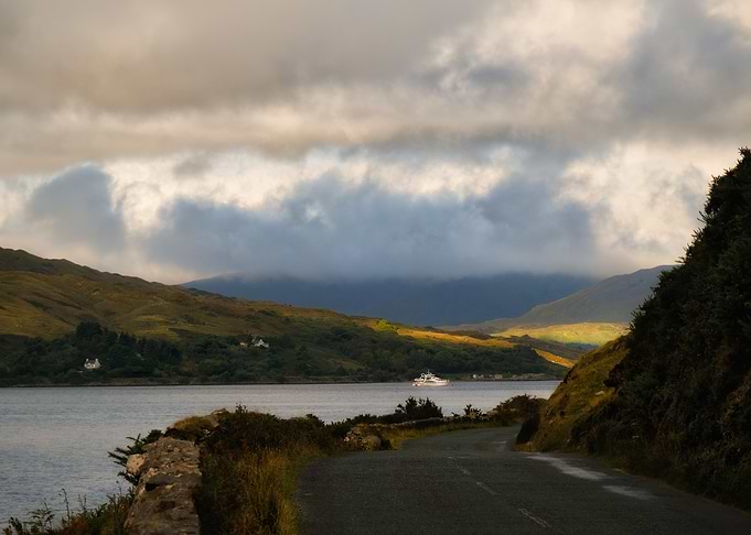 Coastal Road with Ferry