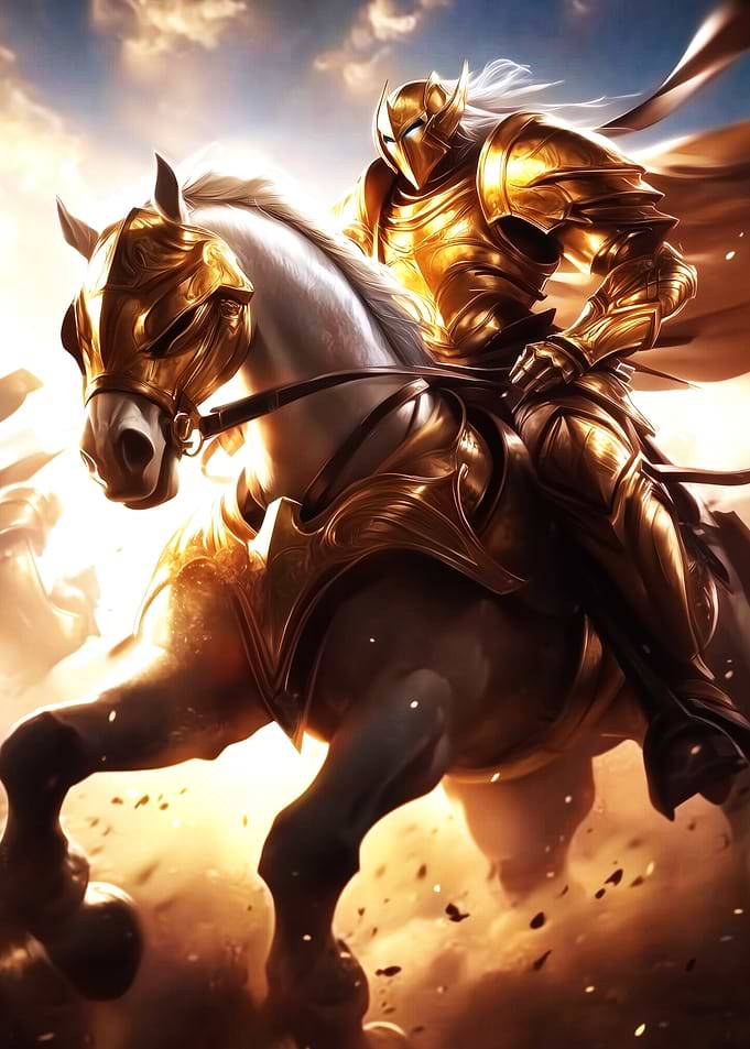 Golden Paladin in The Battle