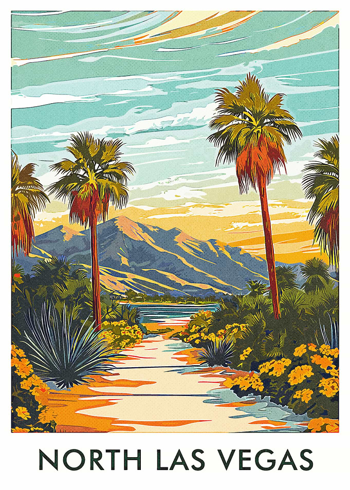North Las Vegas Vintage Poster