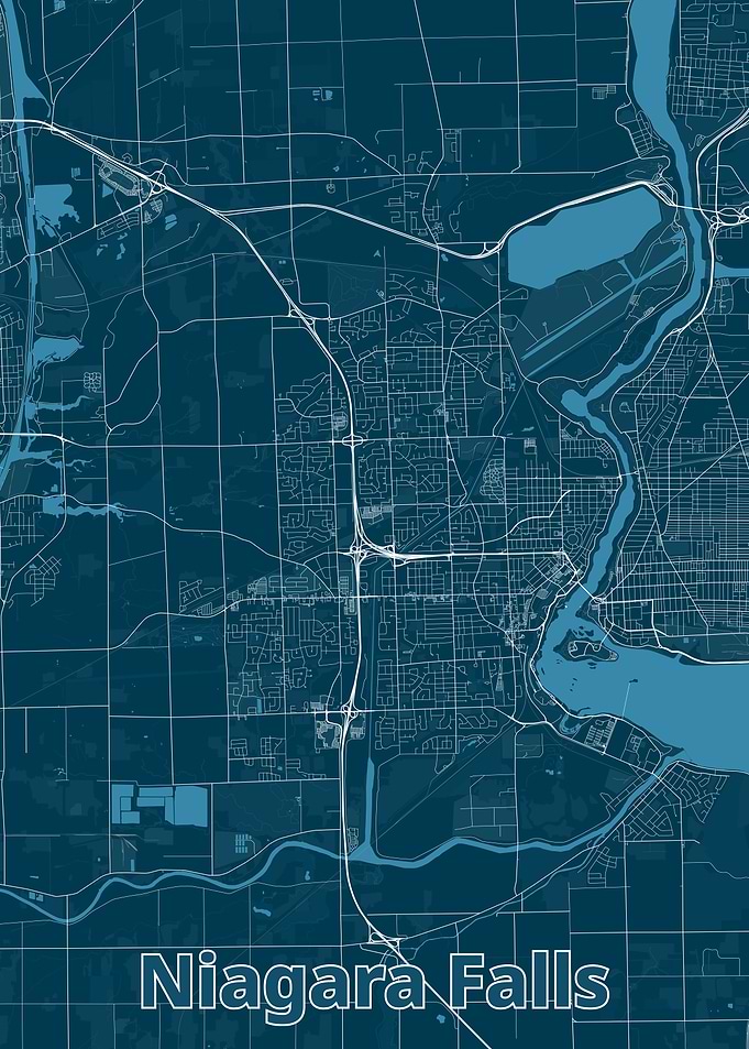 Niagara Falls City Map